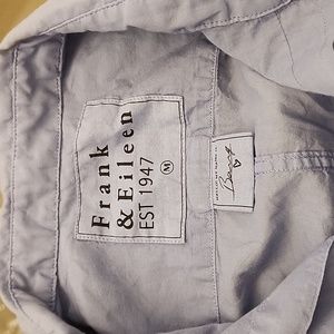 Frank & eileen long sleeve dark blue shirt
